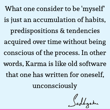 What one consider to be