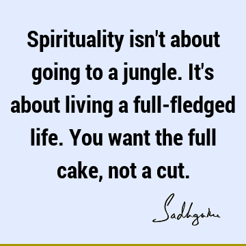 Spirituality isn